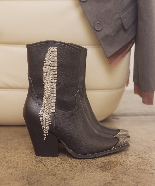 KKE Originals - KAI - Rhinestone Fringe Boots