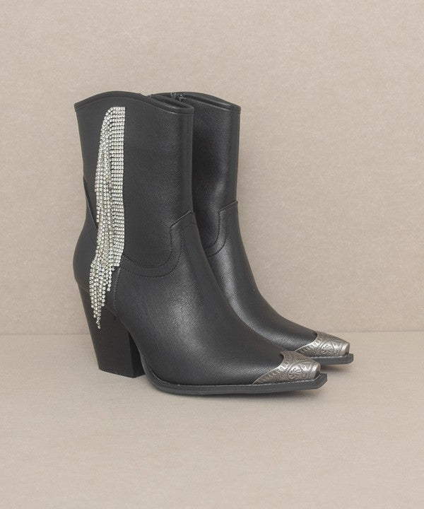 KKE Originals - KAI - Rhinestone Fringe Boots