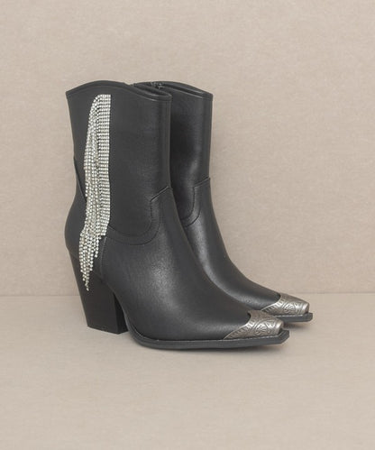 KAI Rhinestone Fringe Boots