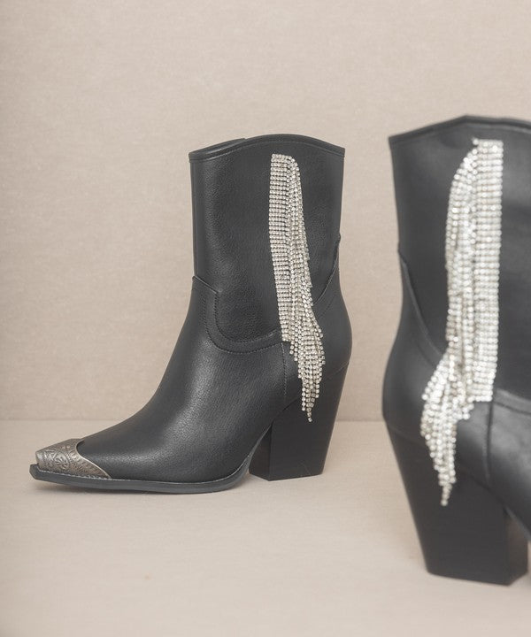 KKE Originals - KAI - Rhinestone Fringe Boots