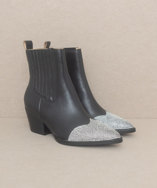 KKE Originals - ZURI - Rhinestone Toe Bootie