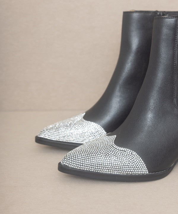 KKE Originals - ZURI - Rhinestone Toe Bootie