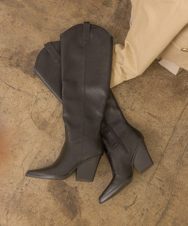 BARCELONA Knee High Western Boots