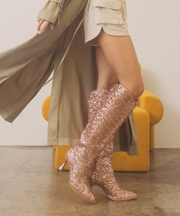 KKE Originals JEWEL Knee High Sequin Boots