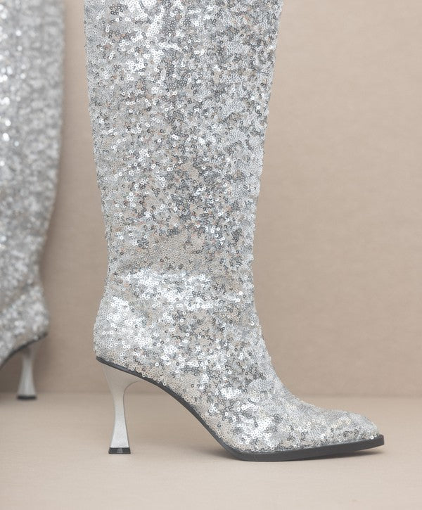 KKE Originals JEWEL Knee High Sequin Boots