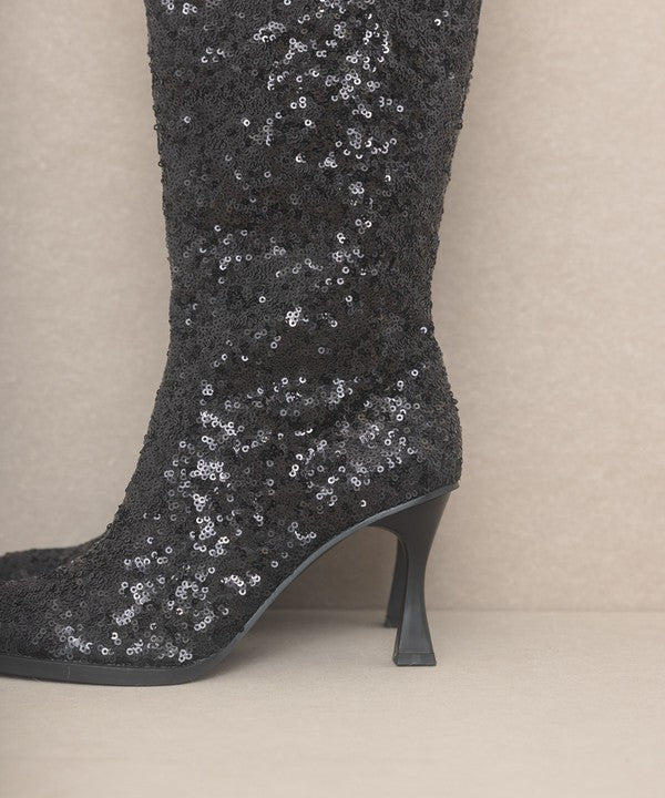 KKE Originals JEWEL Knee High Sequin Boots