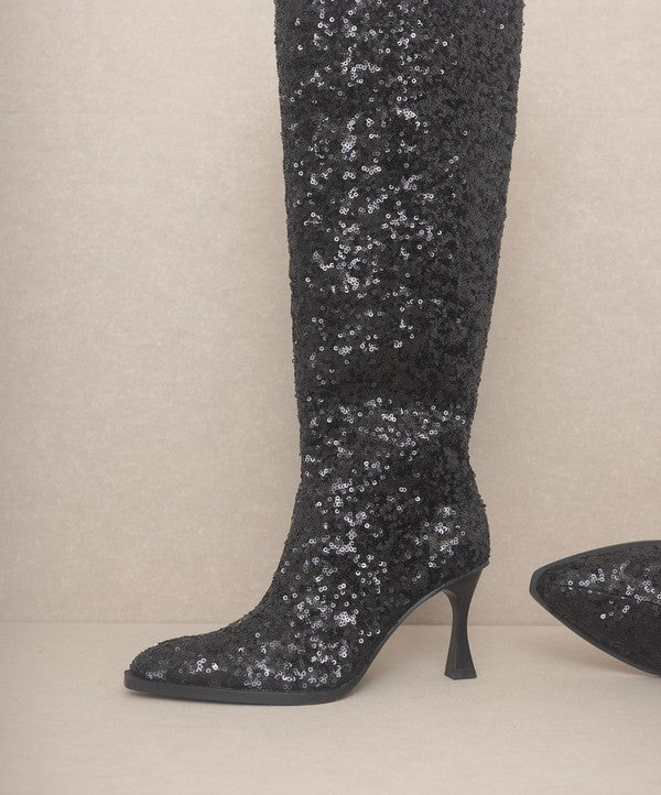 KKE Originals JEWEL Knee High Sequin Boots