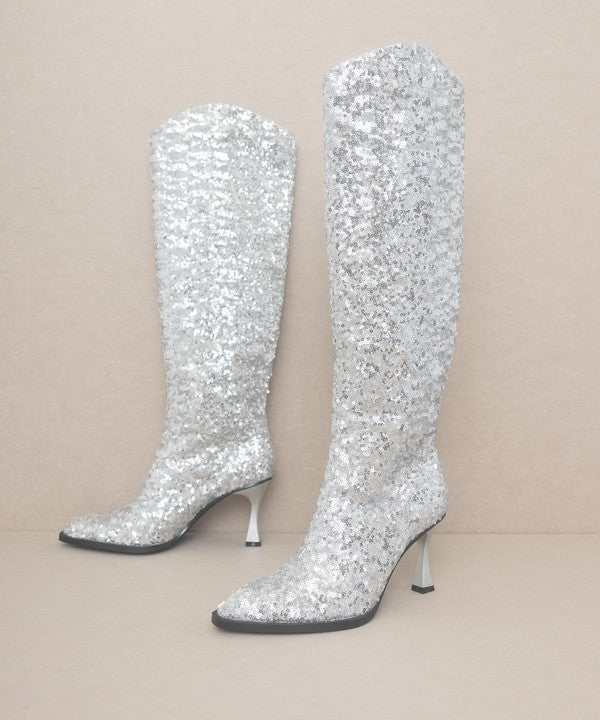 KKE Originals JEWEL Knee High Sequin Boots