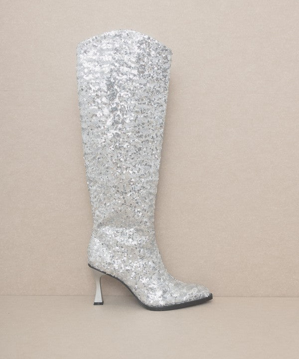 KKE Originals JEWEL Knee High Sequin Boots