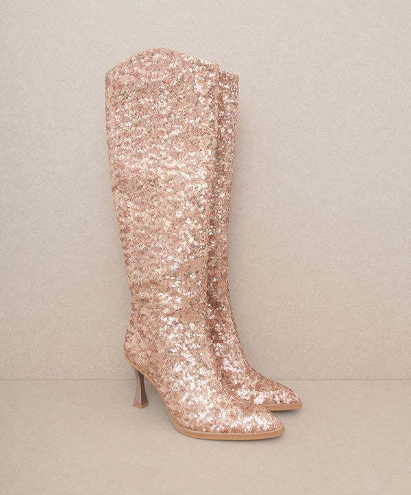 KKE Originals JEWEL Knee High Sequin Boots