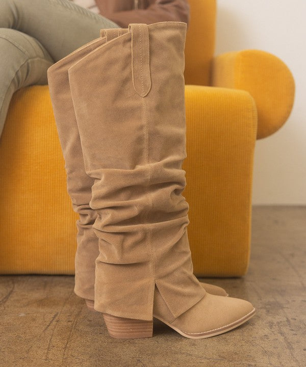 KKE Originals THEA Fold Over Slit Boots