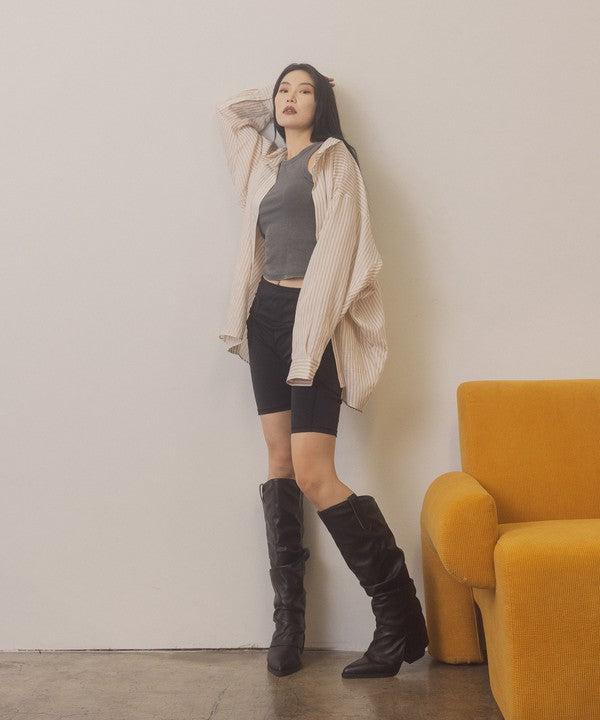 KKE Originals THEA Fold Over Slit Boots