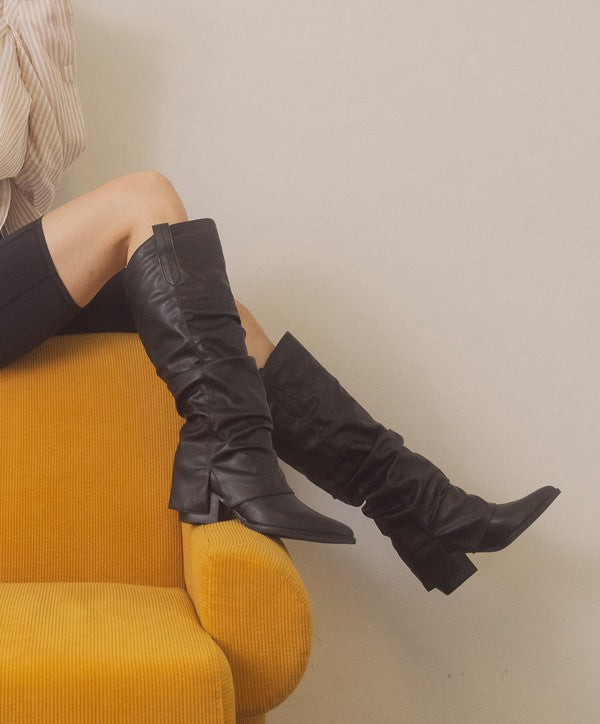 KKE Originals THEA Fold Over Slit Boots