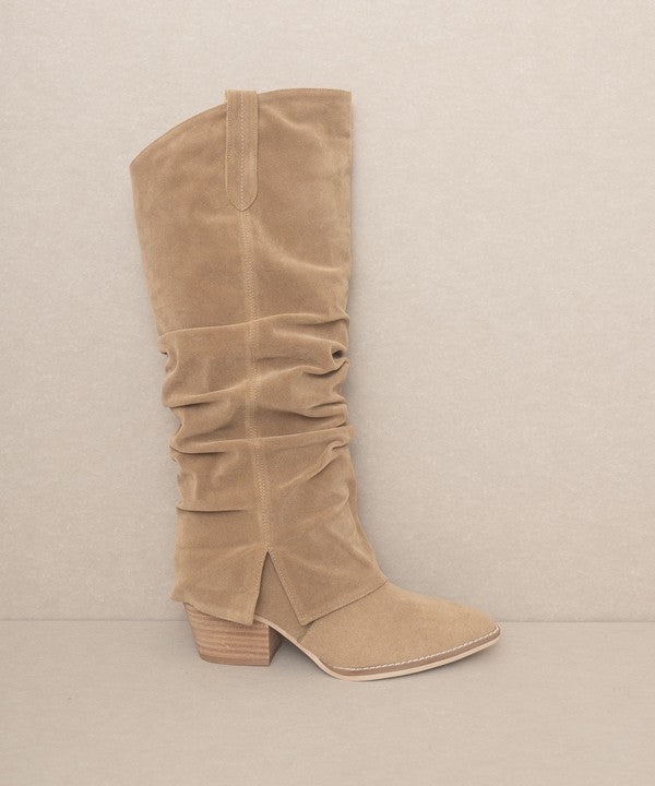 KKE Originals THEA Fold Over Slit Boots