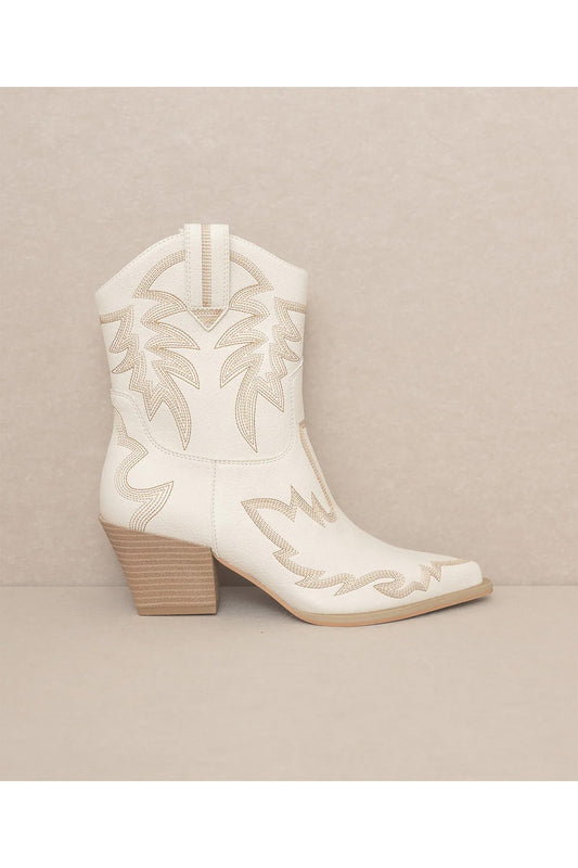 NANTES Embroidered Cowboy Boots