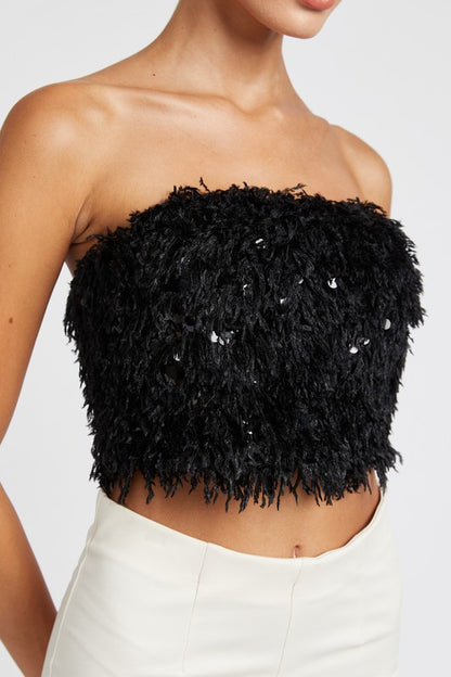 Baily Feather Tube Top