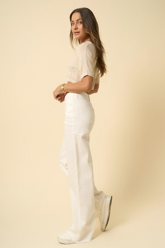 High-Rise Wide Leg Jeans