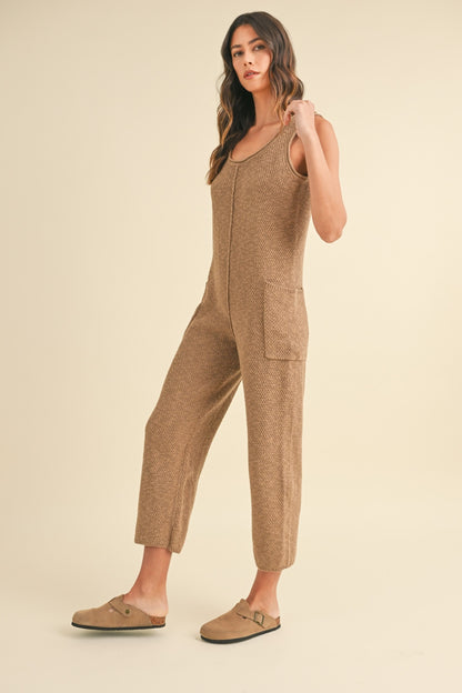 MABLE - Knit Crop Jumpsuit