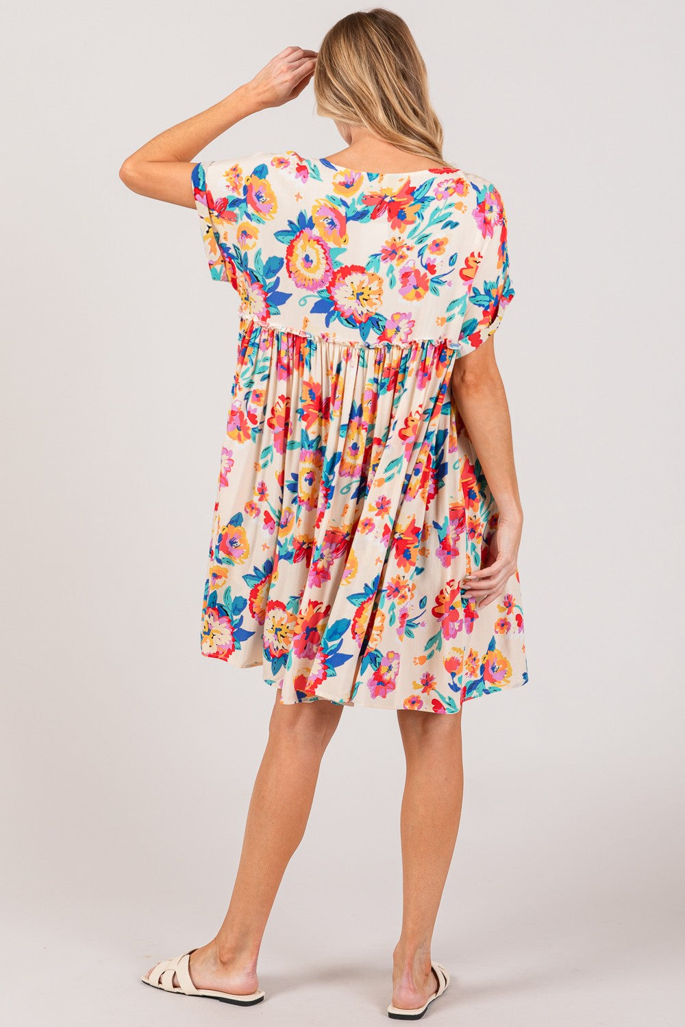 SAGE+FIG Full Size Floral Button-Down Dress