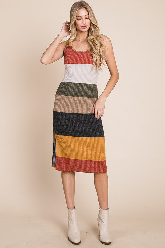 Jade By Jane Plus Size - Color Block Casual Dress