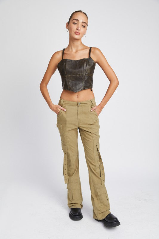 Low Waist Cargo Pants