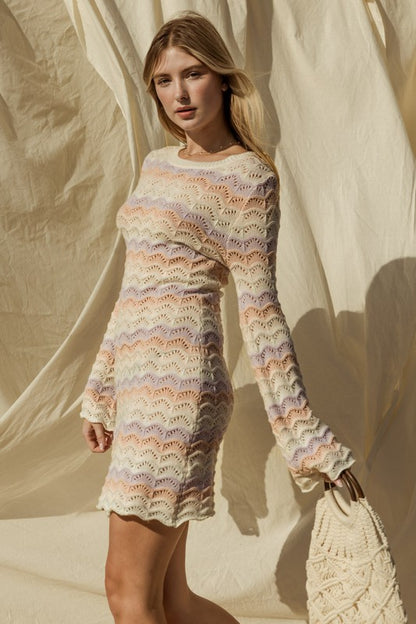 Gilli Bell Sleeve Sweater Dress