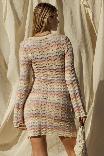 Gilli Bell Sleeve Sweater Dress