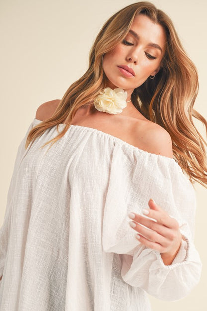 Aemi + Co Nately Off Shoulder Tunic