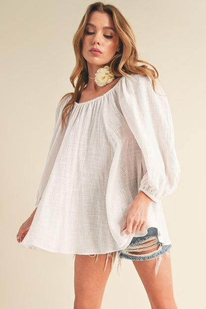 Aemi + Co Nately Off Shoulder Tunic