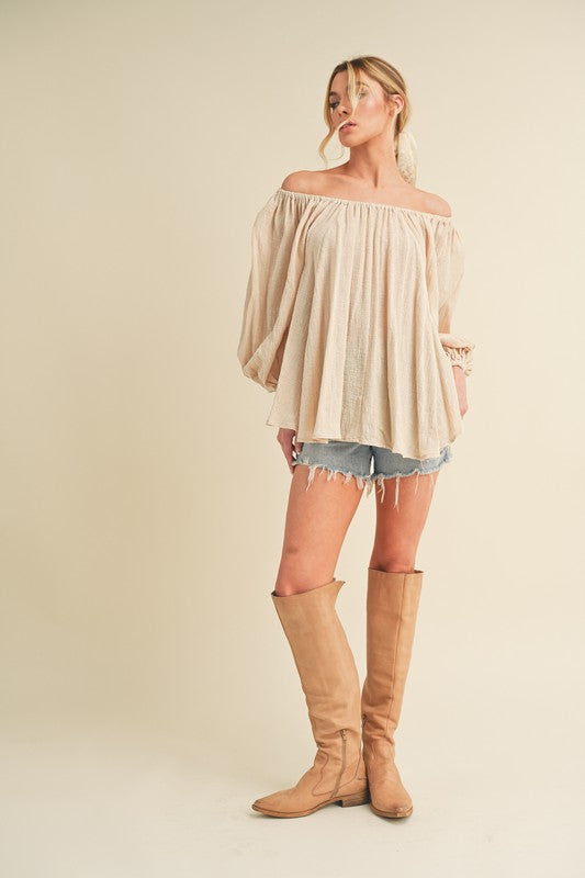 Aemi + Co Nately Off Shoulder Tunic