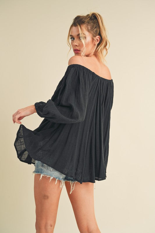 Aemi + Co Nately Off Shoulder Tunic