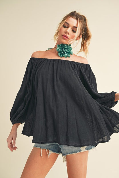 Aemi + Co Nately Off Shoulder Tunic