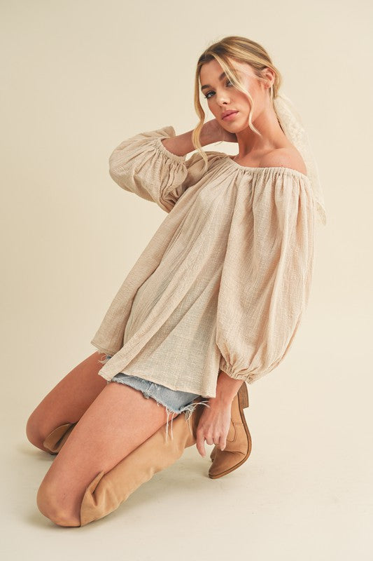 Aemi + Co Nately Off Shoulder Tunic