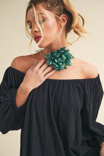 Aemi + Co Nately Off Shoulder Tunic