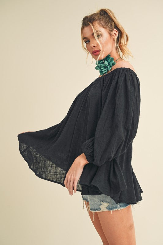 Aemi + Co Nately Off Shoulder Tunic