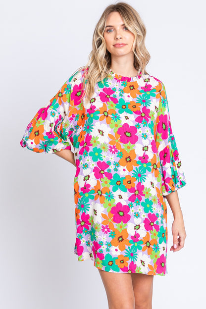 GeeGee A-Line Floral Mini Dress