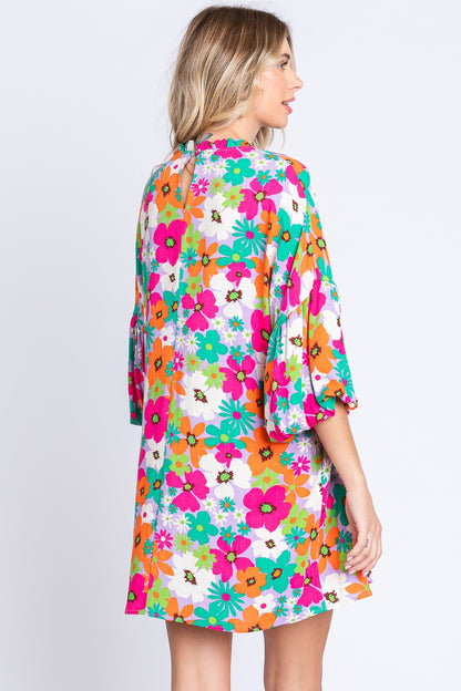 GeeGee A-Line Floral Mini Dress