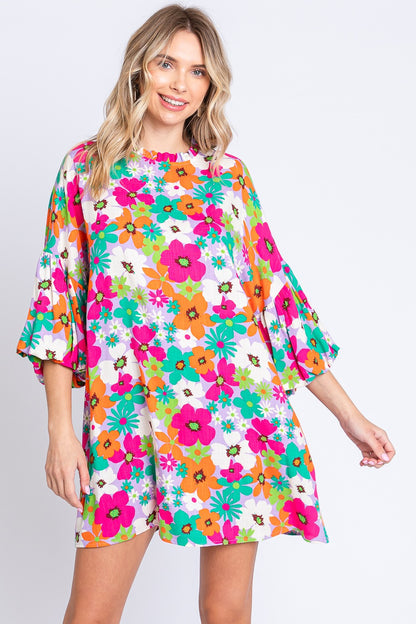 GeeGee A-Line Floral Mini Dress