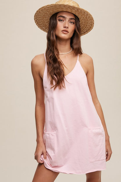 Listicle Sporty Mini Dress with Built in Romper