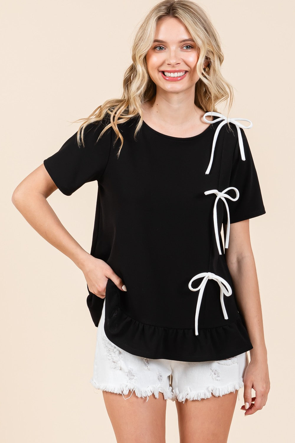 GeeGee Bow Detail Top