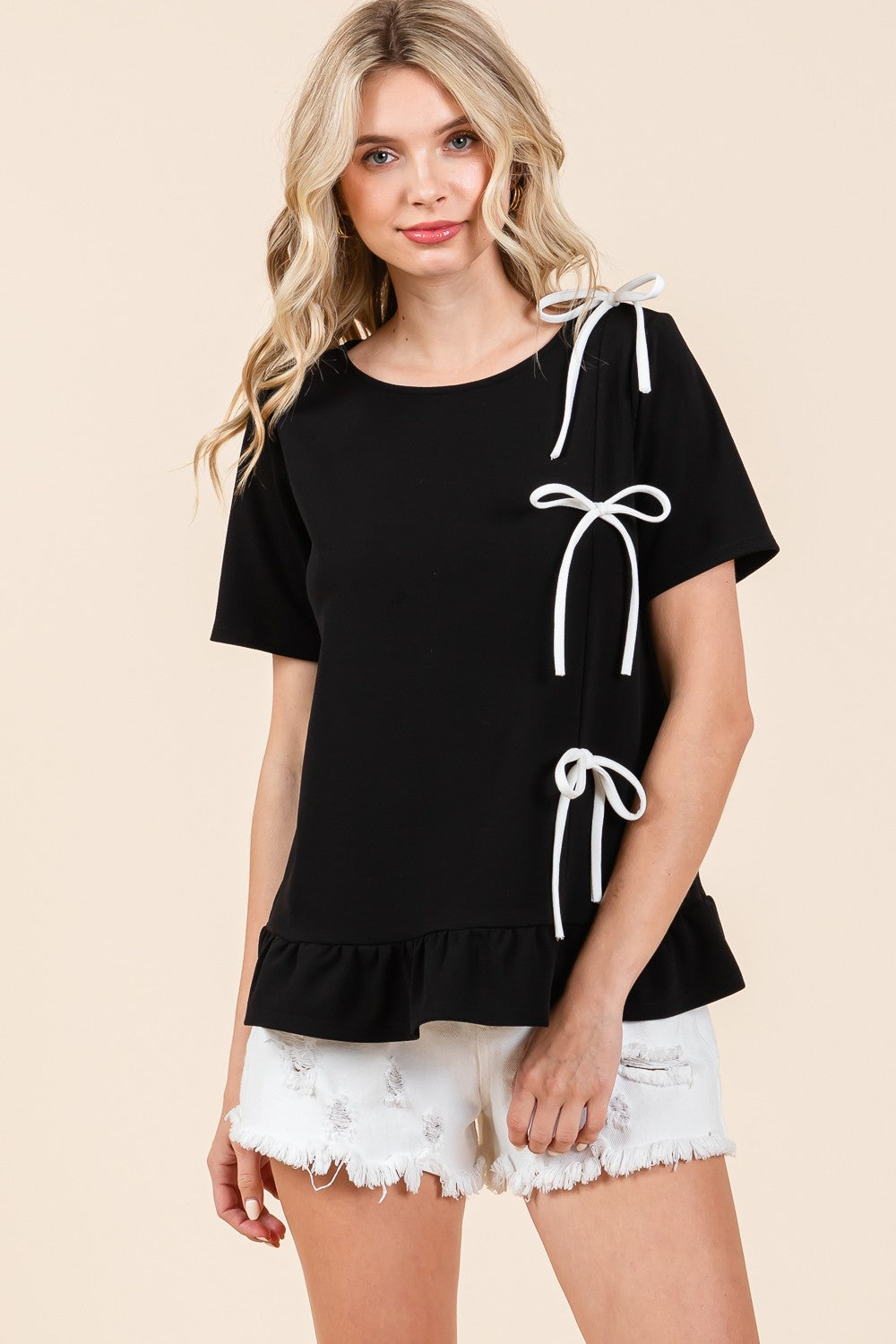 GeeGee Bow Detail Top