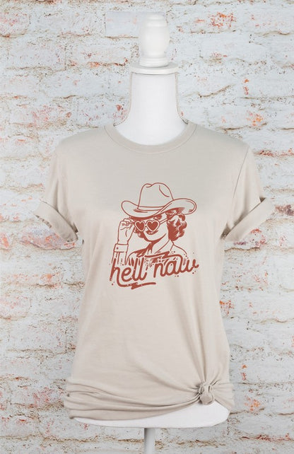 Hell Naw, Cowgirl Graphic Tee