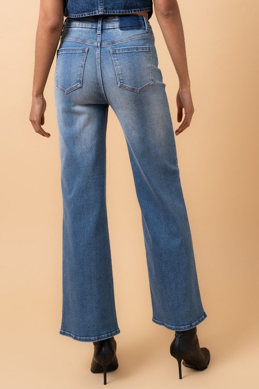 High Rise Relaxed Wide Leg Jeans