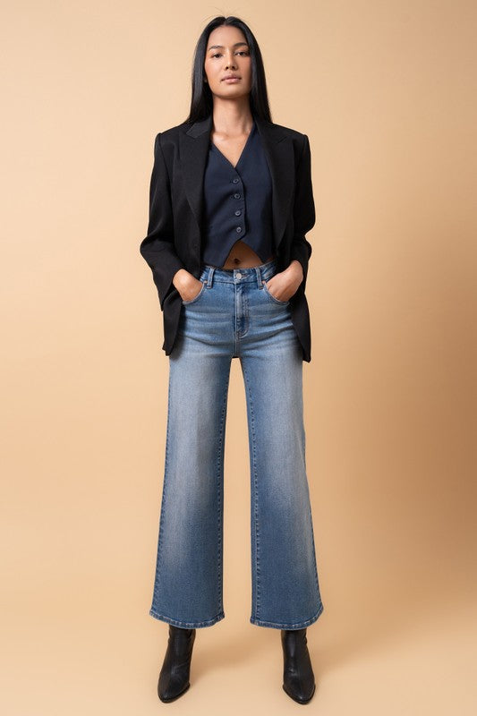 High Rise Relaxed Wide Leg Jeans