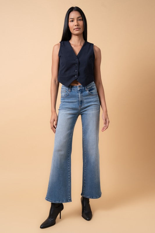 High Rise Relaxed Wide Leg Jeans