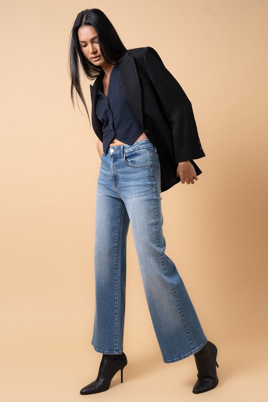 High Rise Relaxed Wide Leg Jeans