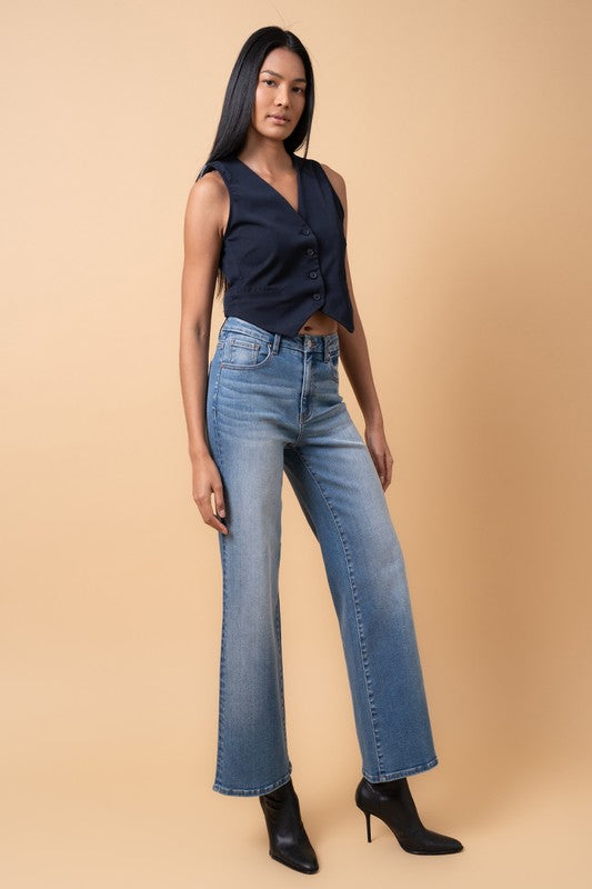 High Rise Relaxed Wide Leg Jeans