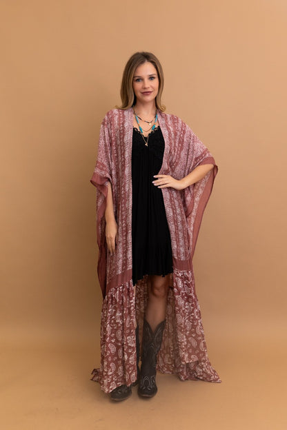 Paisley Tapestry Free Flowing Kimono