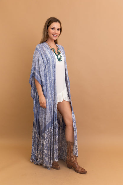 Paisley Tapestry Free Flowing Kimono