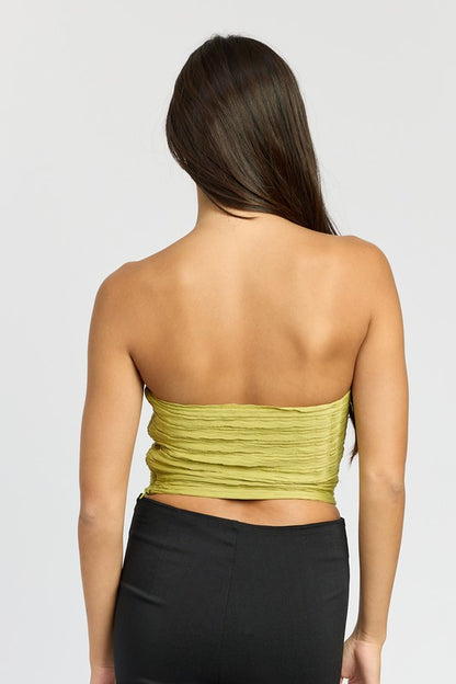 Ruched Tube Top